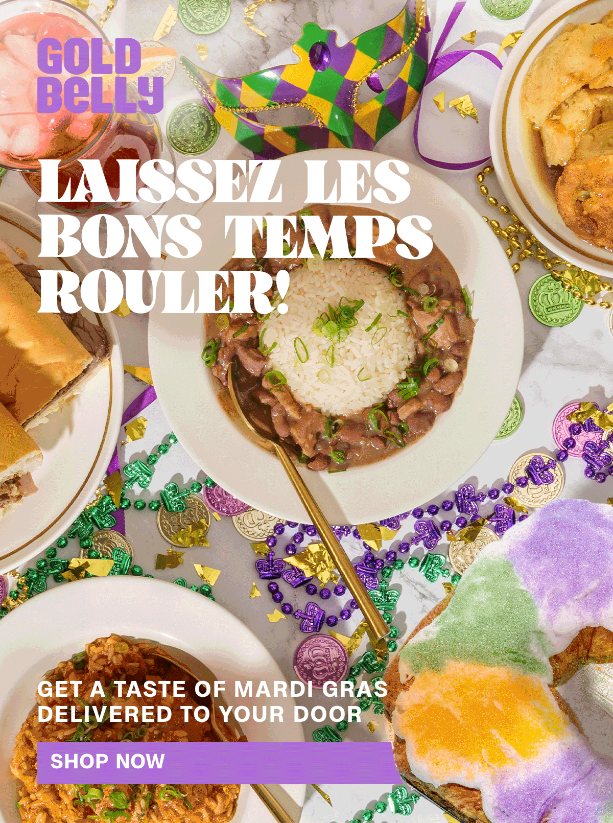 Your Mardi Gras party, delivered Goldbelly